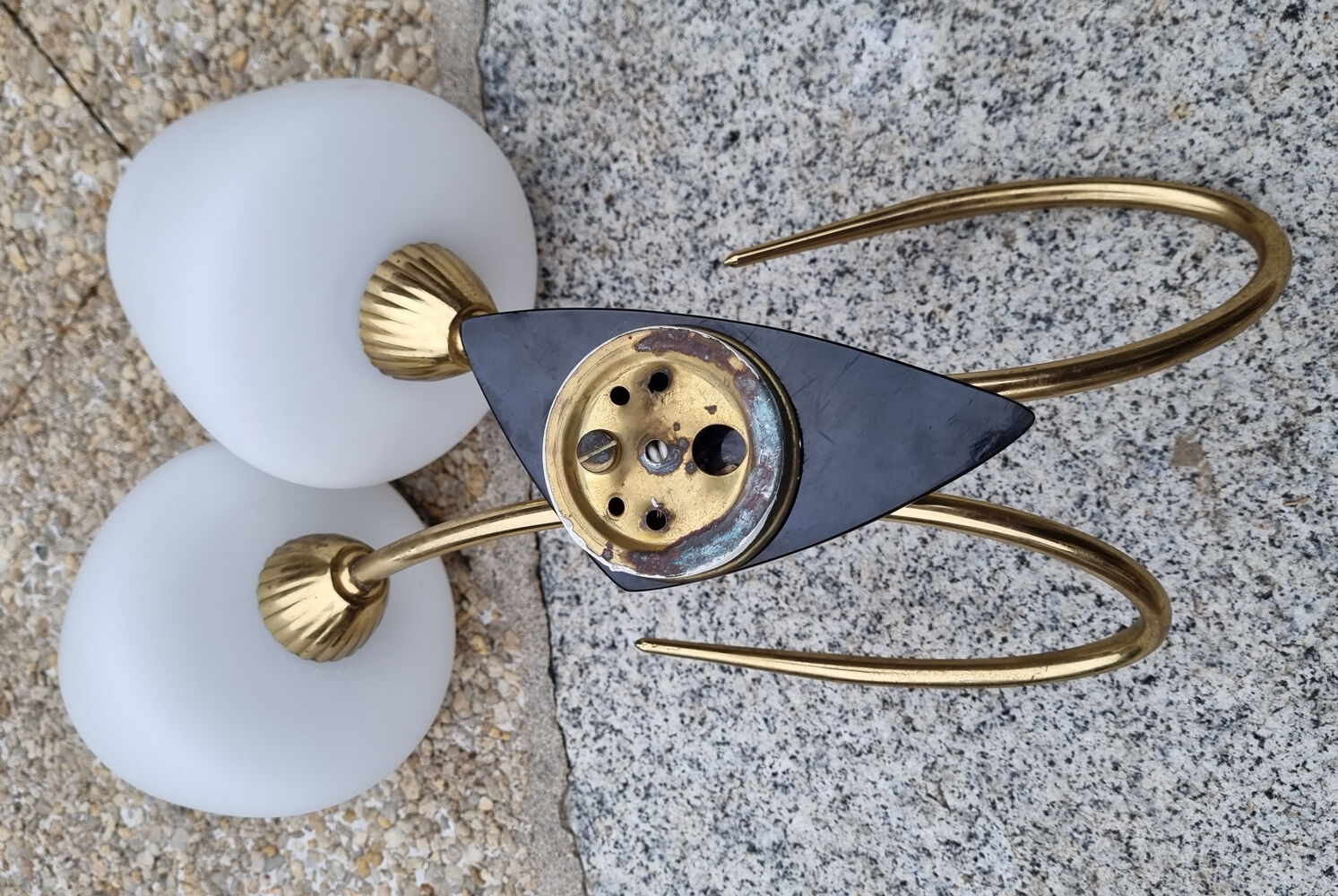 Applique double feux maison Arlus vintage années 50 Selency