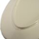 Cream oval decorative plate in Gien earthenware, 1970s, Made in France.