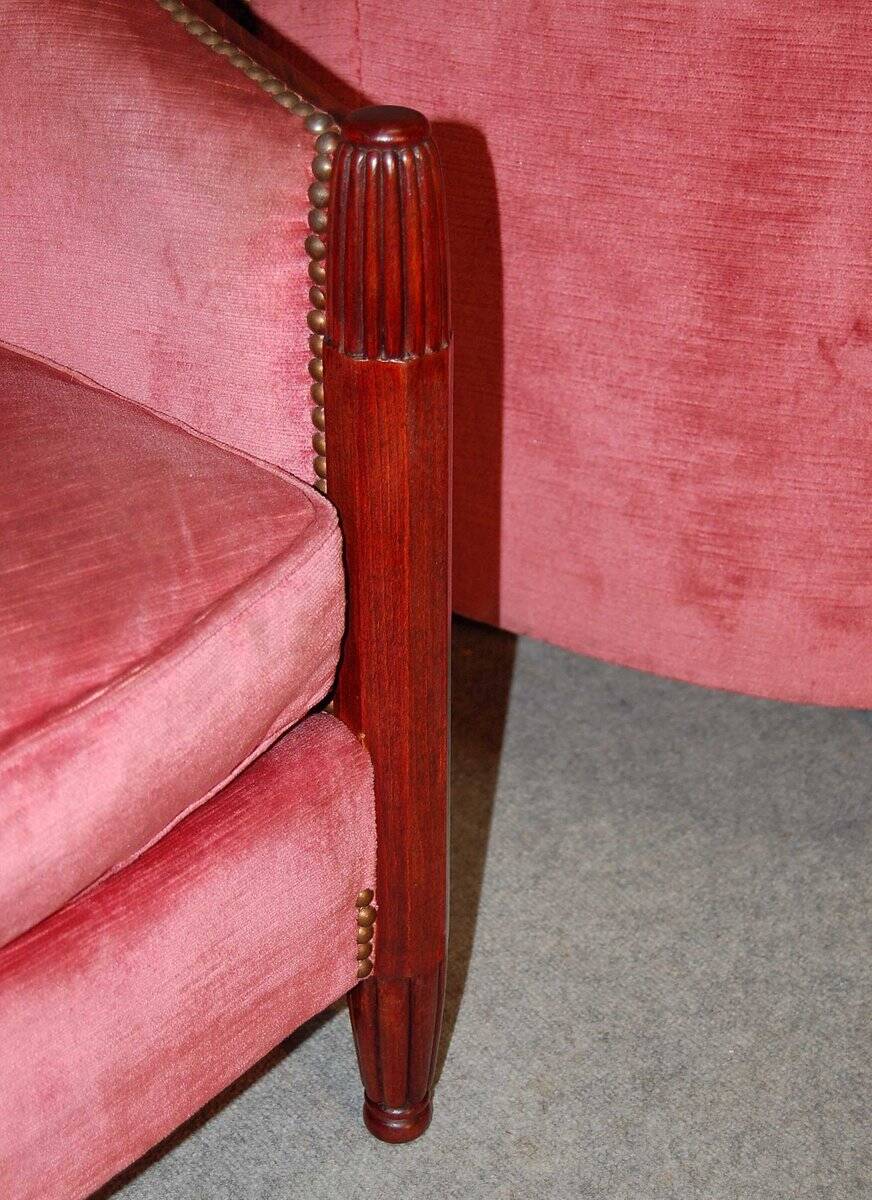Pair of Art Deco Armchairs by René Joubert & Philippe Petit for DIM,