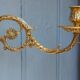French Antique bronze piano wall candle sconce Art Nouveau stamped E MULLER