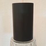 Three vintage suspension lamps, copper aluminum and glass