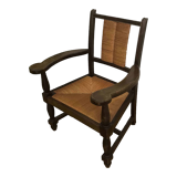 Modernist armchair in dark beech