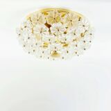 XL Mid-Century Floral Murano Glass Ceiling Light from Ernst Palme, 1970s