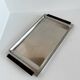 Vintage Stainless Steel With Wood Handles Serving Platter