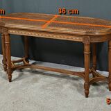 Walnut Piano Bench, Louis XVI Style – Late 19th Century