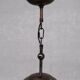 Italian mid-century brass and glass pendant light