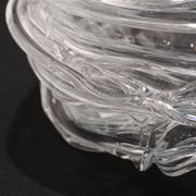 Vase 'Drop Honey' en verre cristal - Sem Schanzer (comme l'Anverre)
