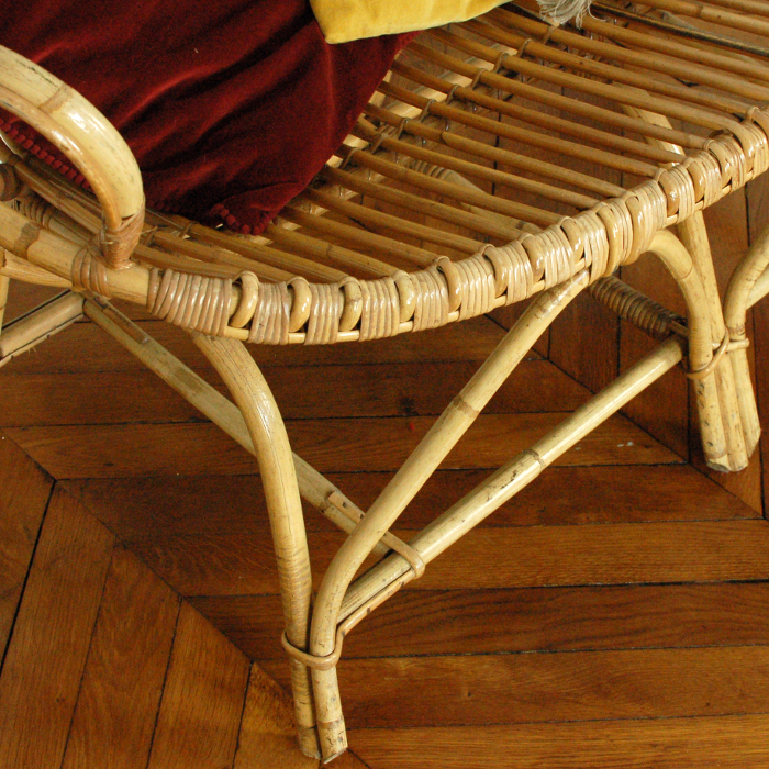 Rattan seat