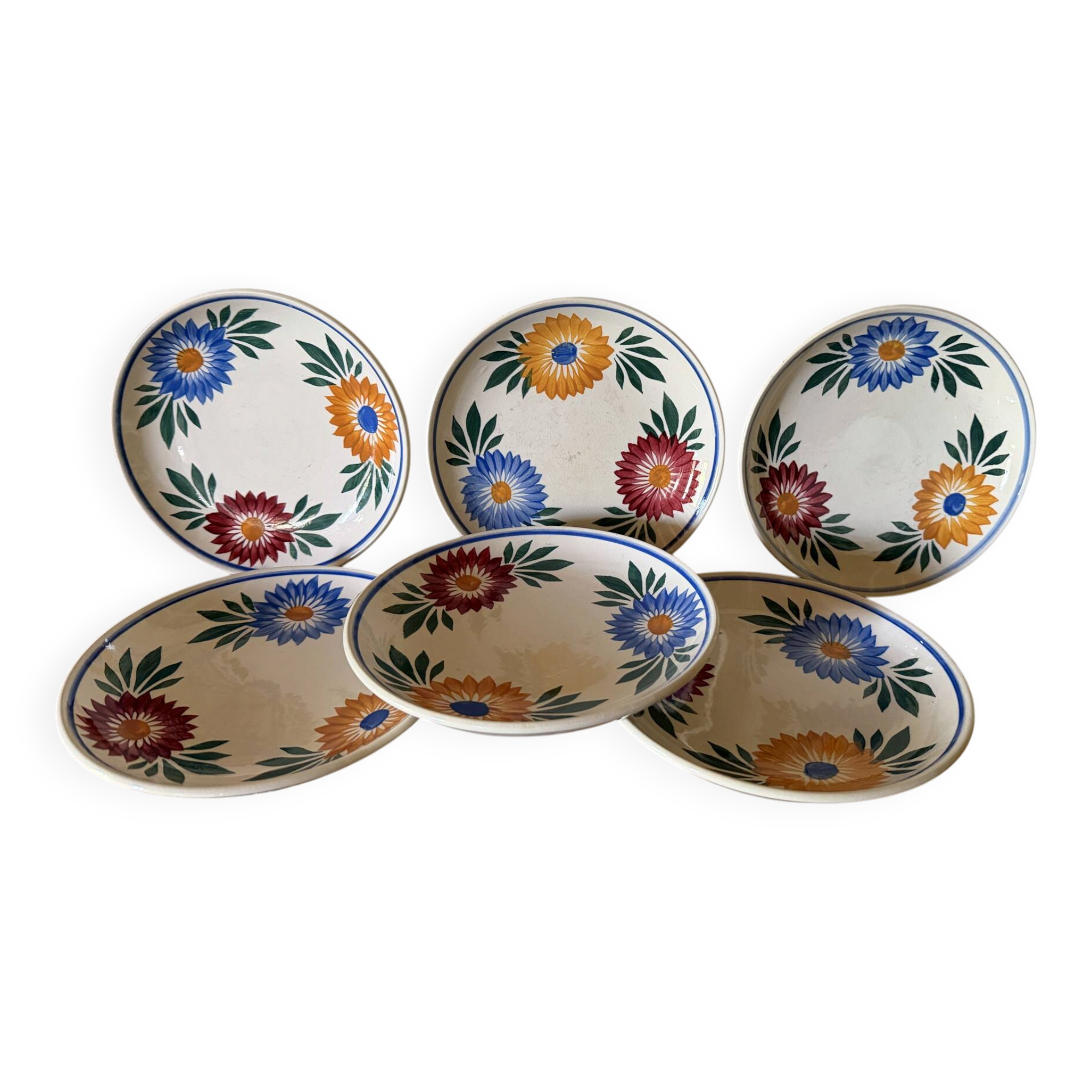 Ironstone dessert plates