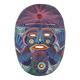 Colorful terracotta mask from Mexico, 1970s