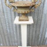Early 19th Century cast iron Planter with scrolled foliate Handles