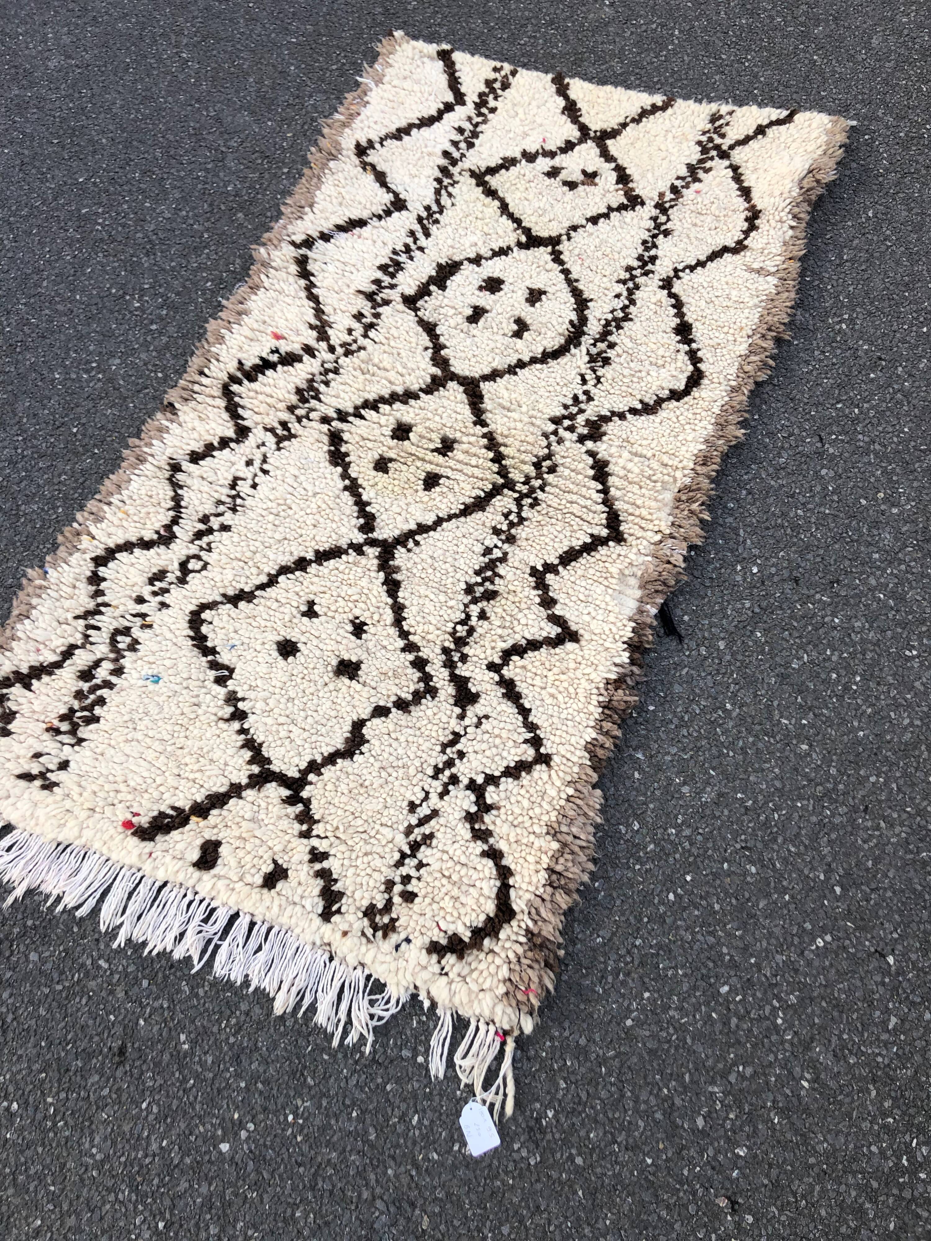 Tapis berbere beni ouarain 180x95 cm