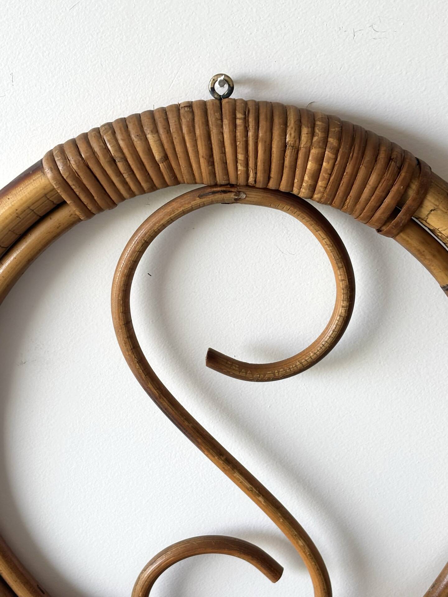 Coat rack in rattan by Franco Albini 1960