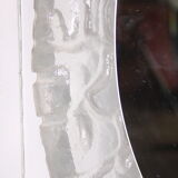 Oval mirror with lighting and plexiglass edge by Hillebrand - 68x56cm