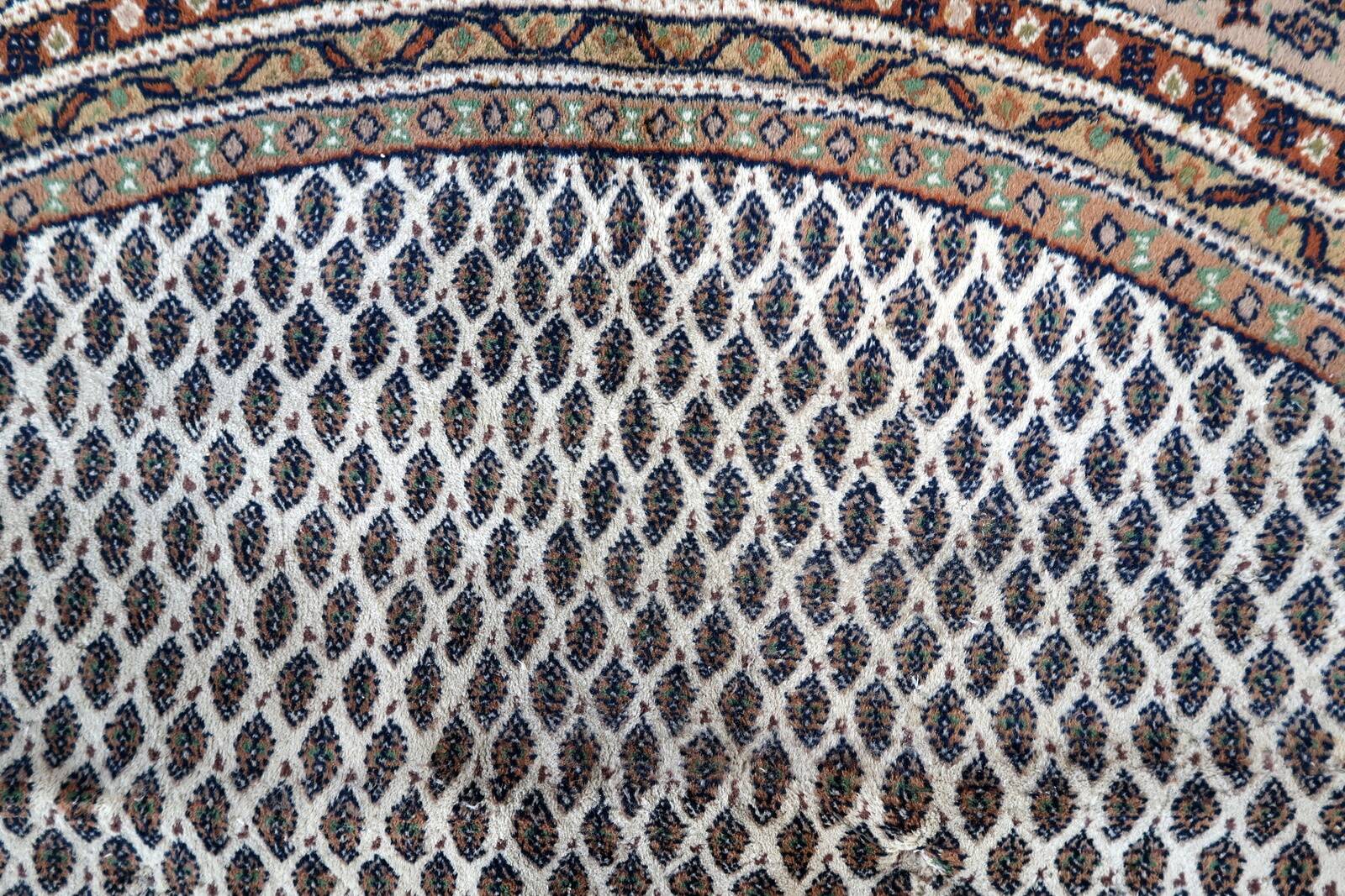 Tapis Vintage Indo-Seraband en Laine (253cm), Années 1970