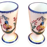 Pair of Mazagrans Earthenware (Aube)