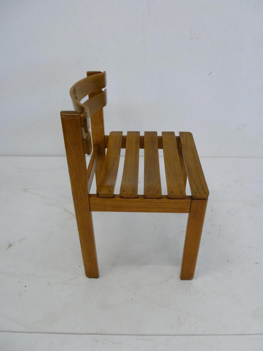 Furniture dining room table in Elm, country low 1970 s