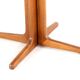 S. Burchardt Nielsen round (2x) extendable dining table danish design teak