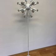 Rare mid-century white floor lamp Sputnik - Atom, around 1980s