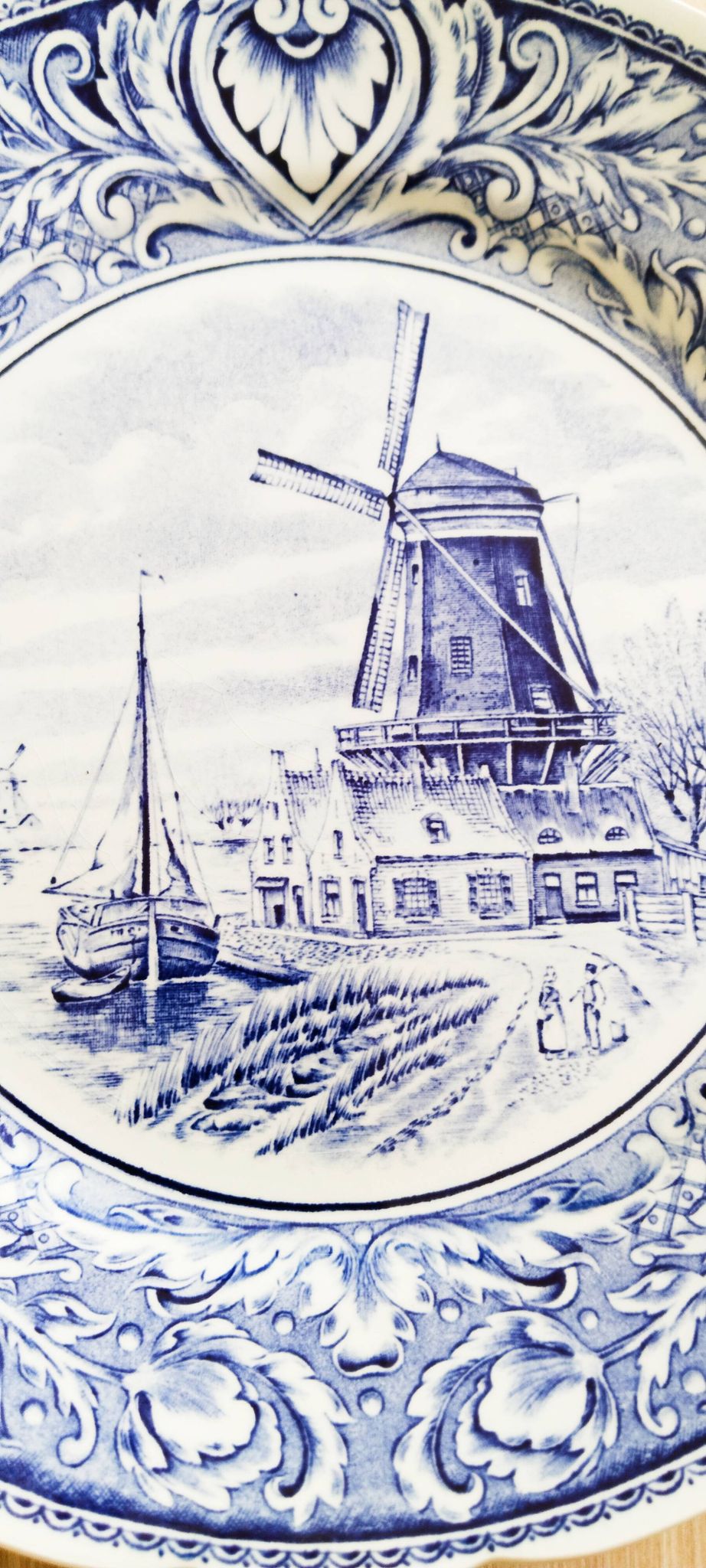 Lot de 2 assiettes décoratives  "Delft Blauw " , Boch,