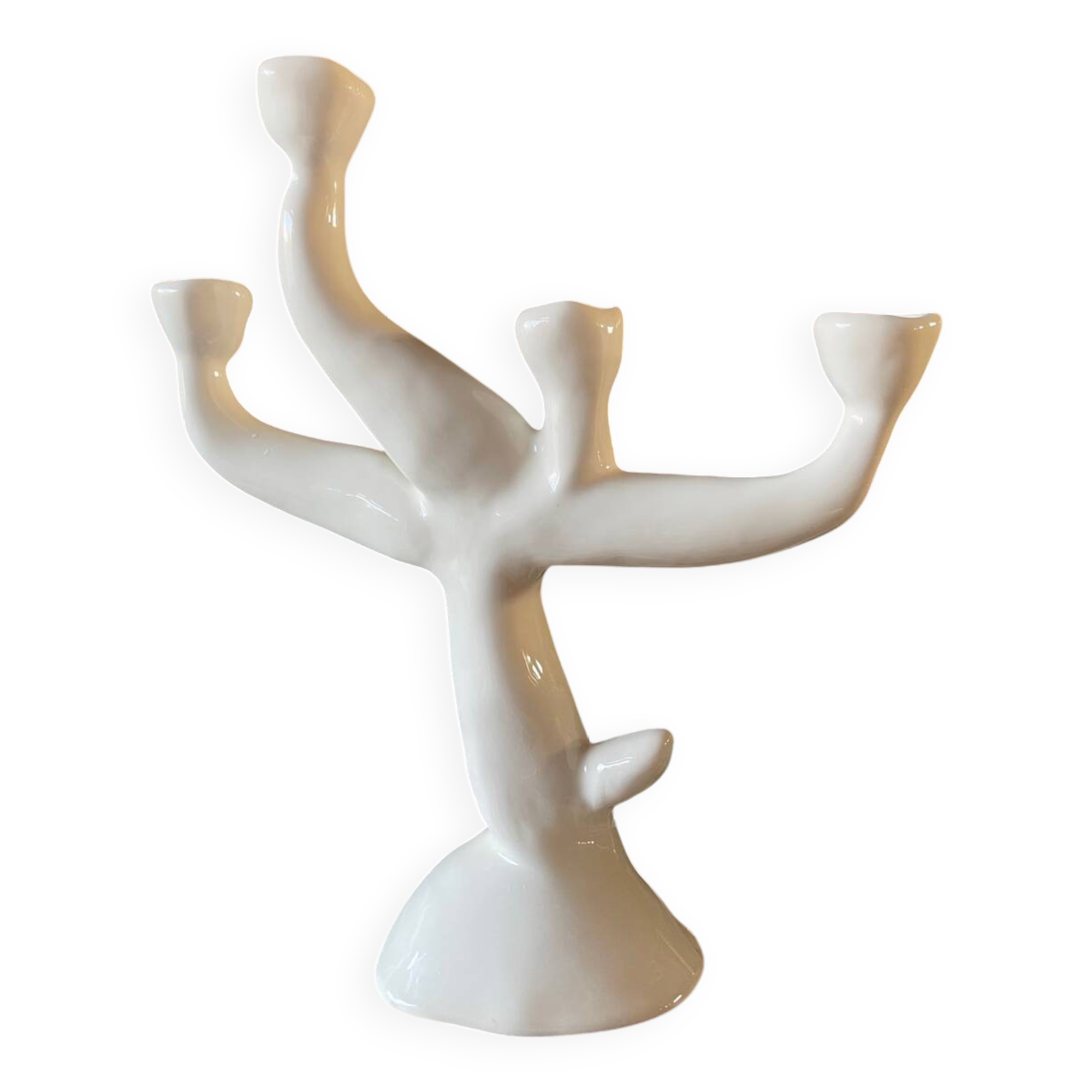 Chandelier céramique artisanale contemporaine