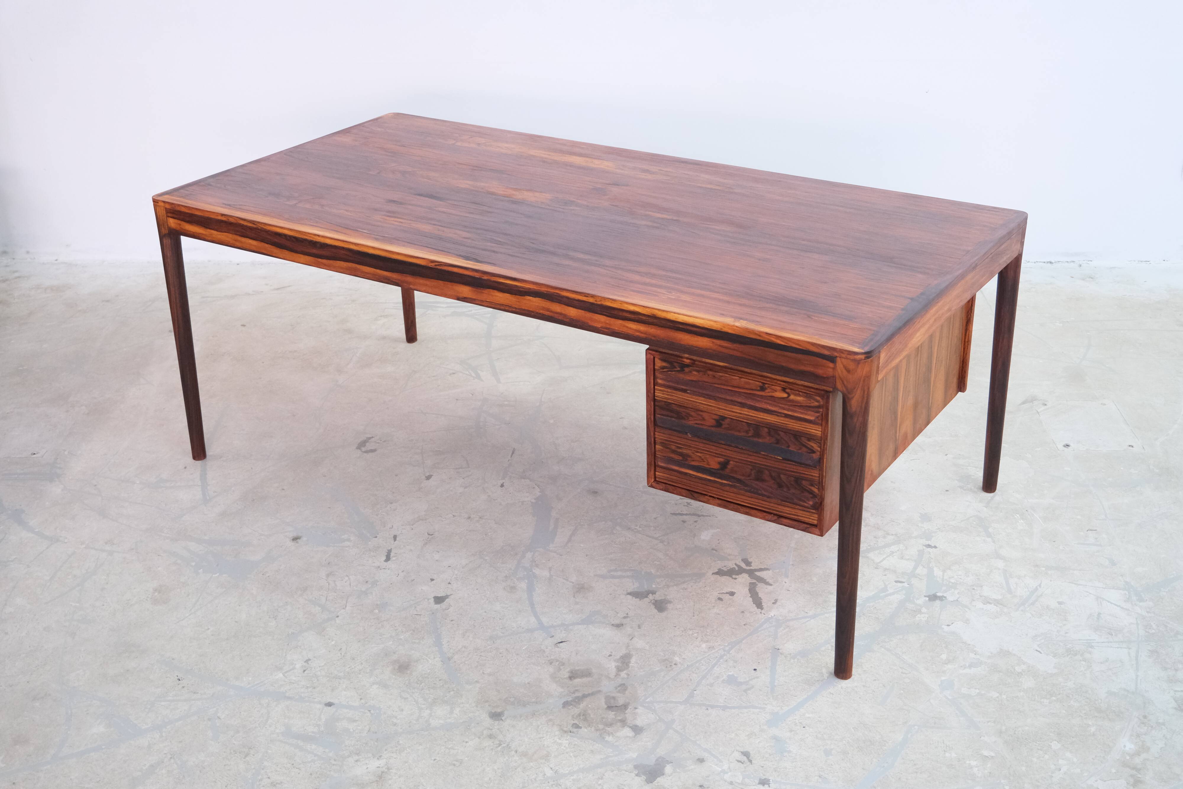 Mid century modern desk by torbjorn afdal for bruksbo, norway, 1970's