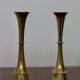 Pair of Mid-century Scandinavian Brass  Candleholder by Dansk Designs
