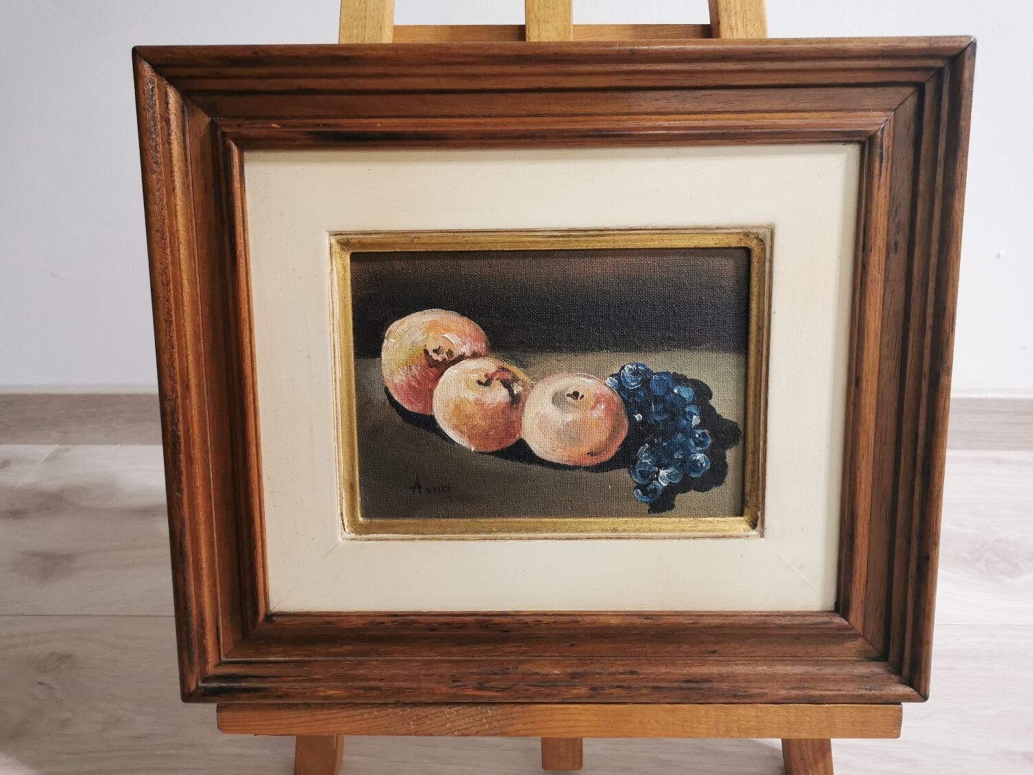 Still life, oil on panel