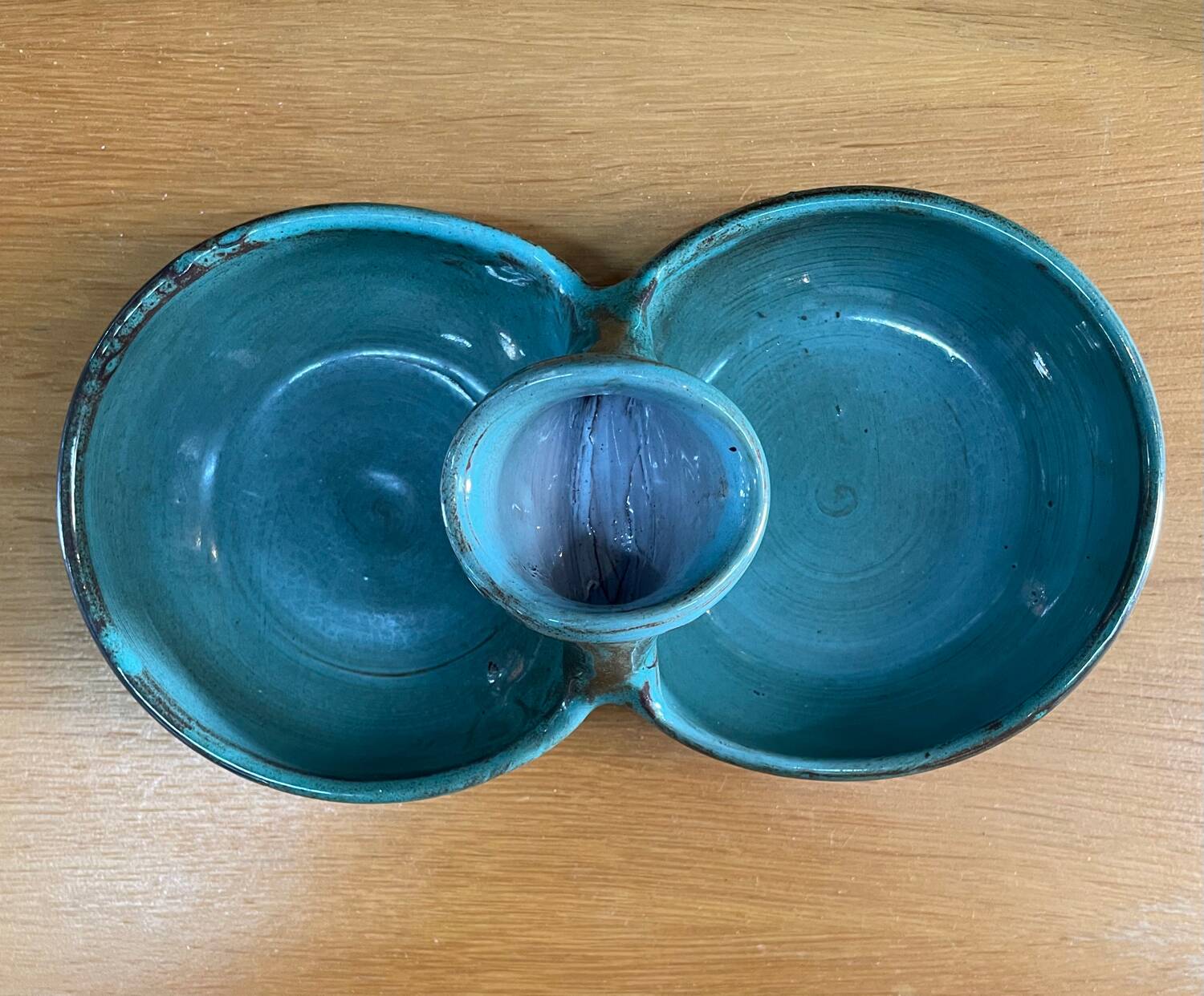 Double ceramic pocket tray