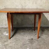 Table dining expandable wallet wood and veneer art déco