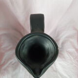 Black ceramic pitcher Vallauris by Lunetta