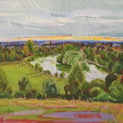 Richmond Terrace Sunset, En Plein Air