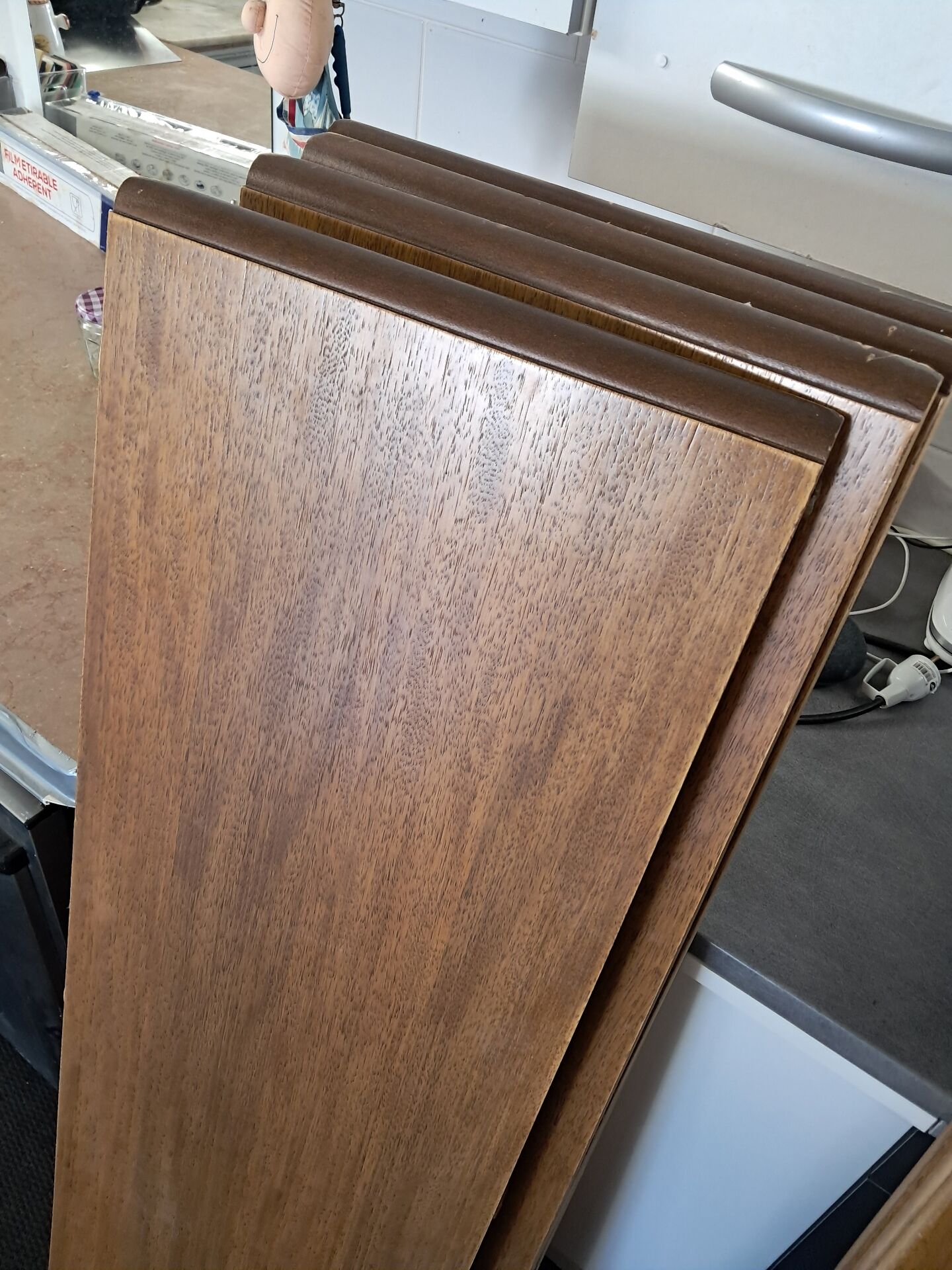 Oak table for 20 people.