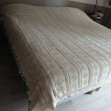 Antique crochet bedspread