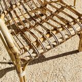 Rare fauteuil en rotin