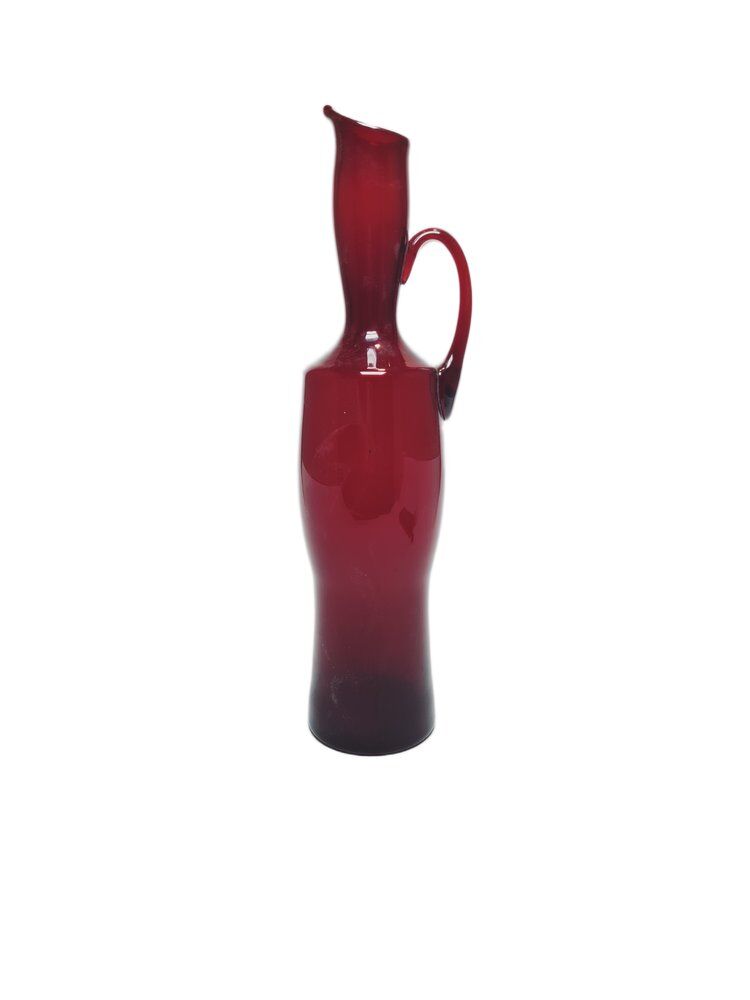 Postmodern jug by Zbigniew Horbowy for Sudety Glassworks, Poland, 1970s