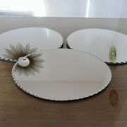 Old round, beveled, art deco mirror, 1940s-50s