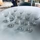 Set of 11 champagne glasses