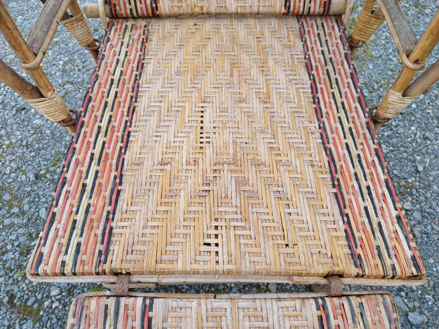 Chaise longue bain de soleil rotin fauteuil