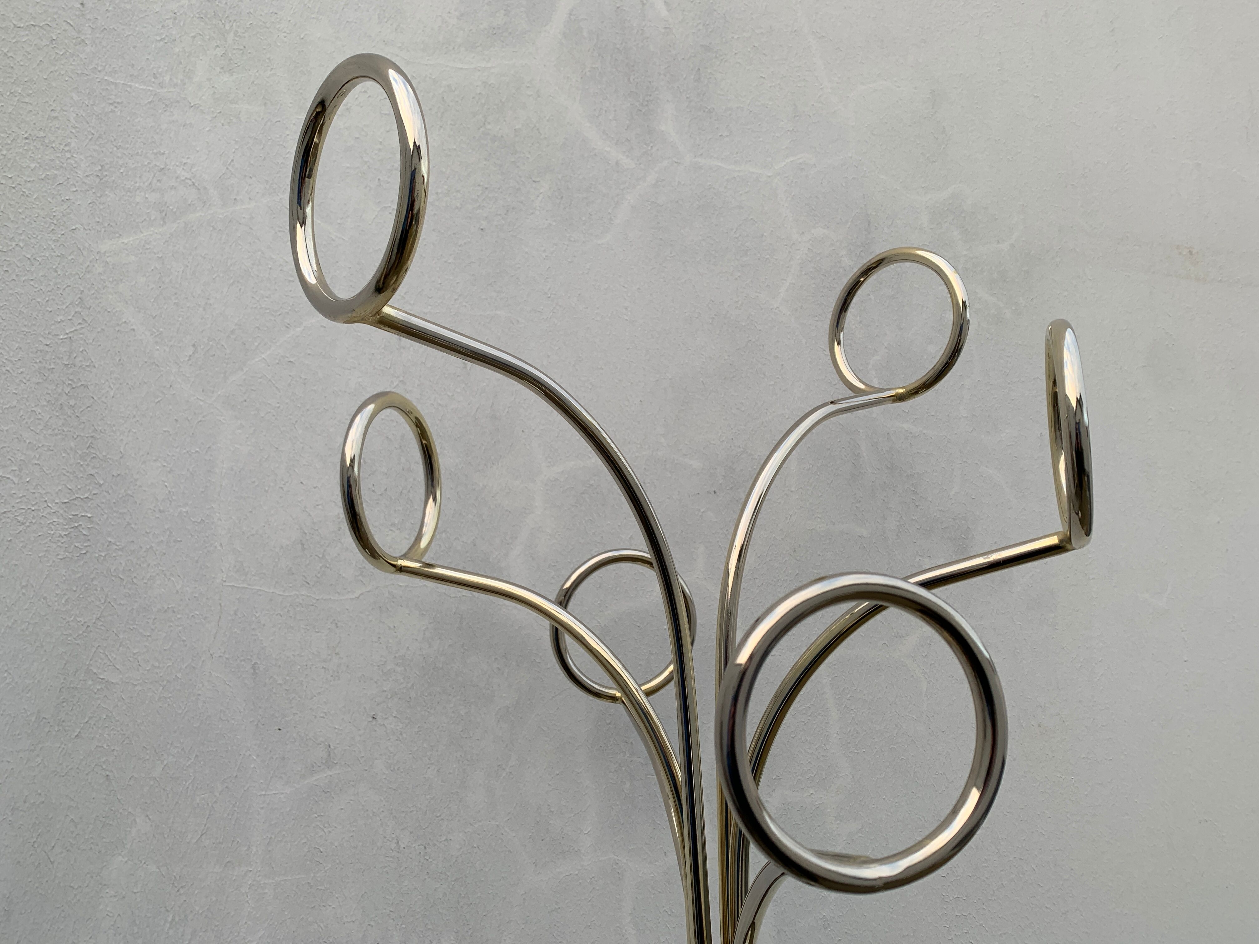 Brass coat rack Cedro de Fase, 1970