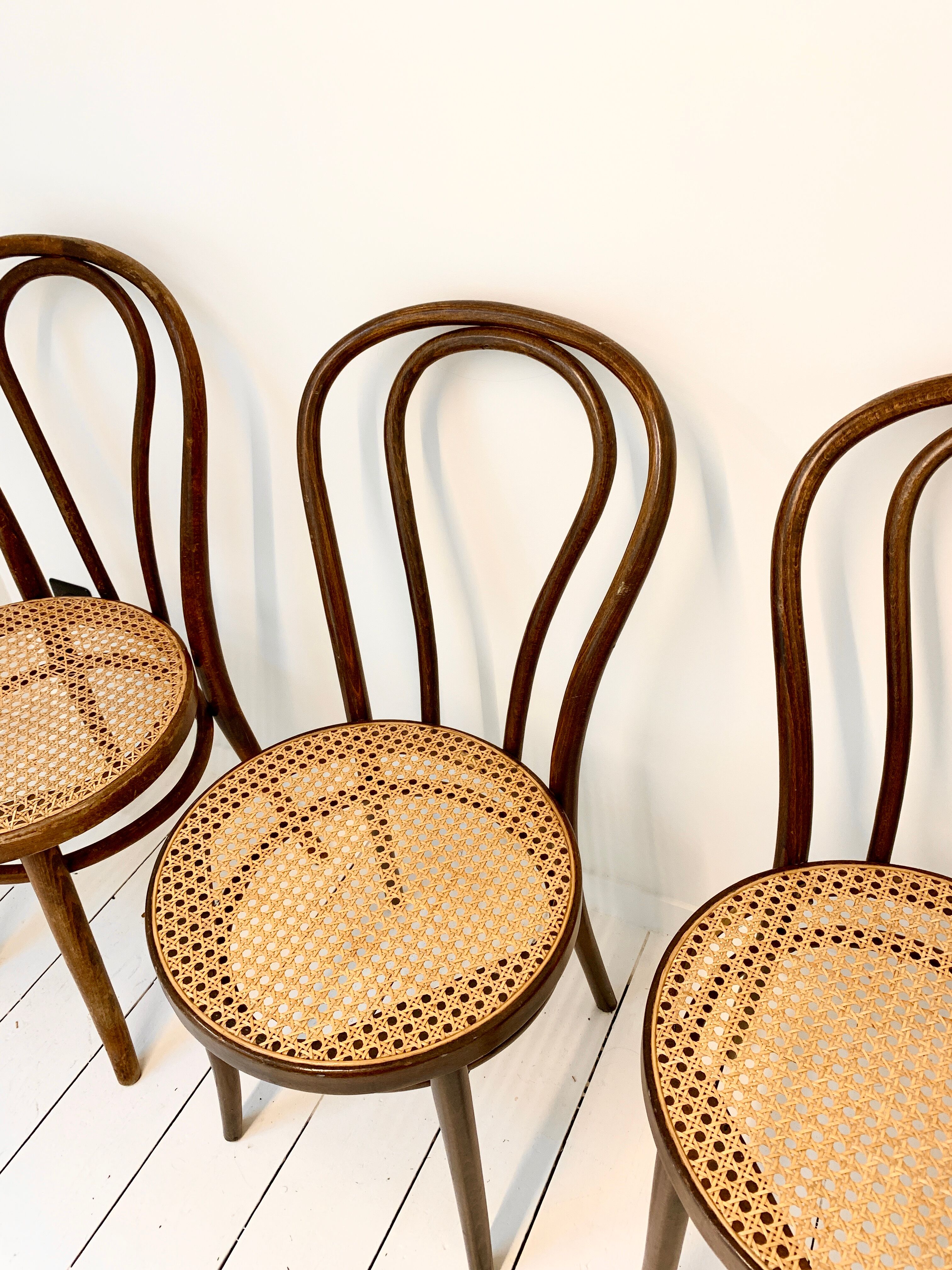 Set of 4 thonet chairs zpm radomsko