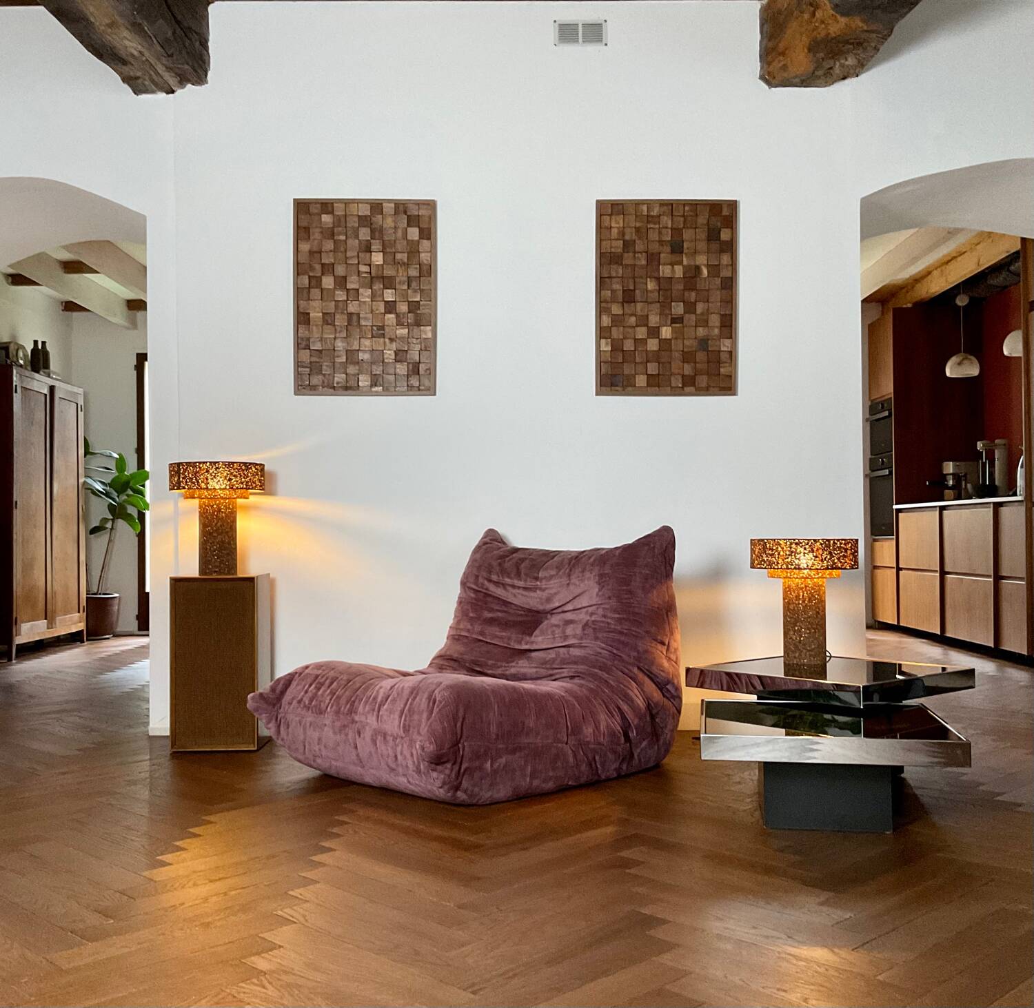 Chauffeuse Togo Ligne Roset vintage