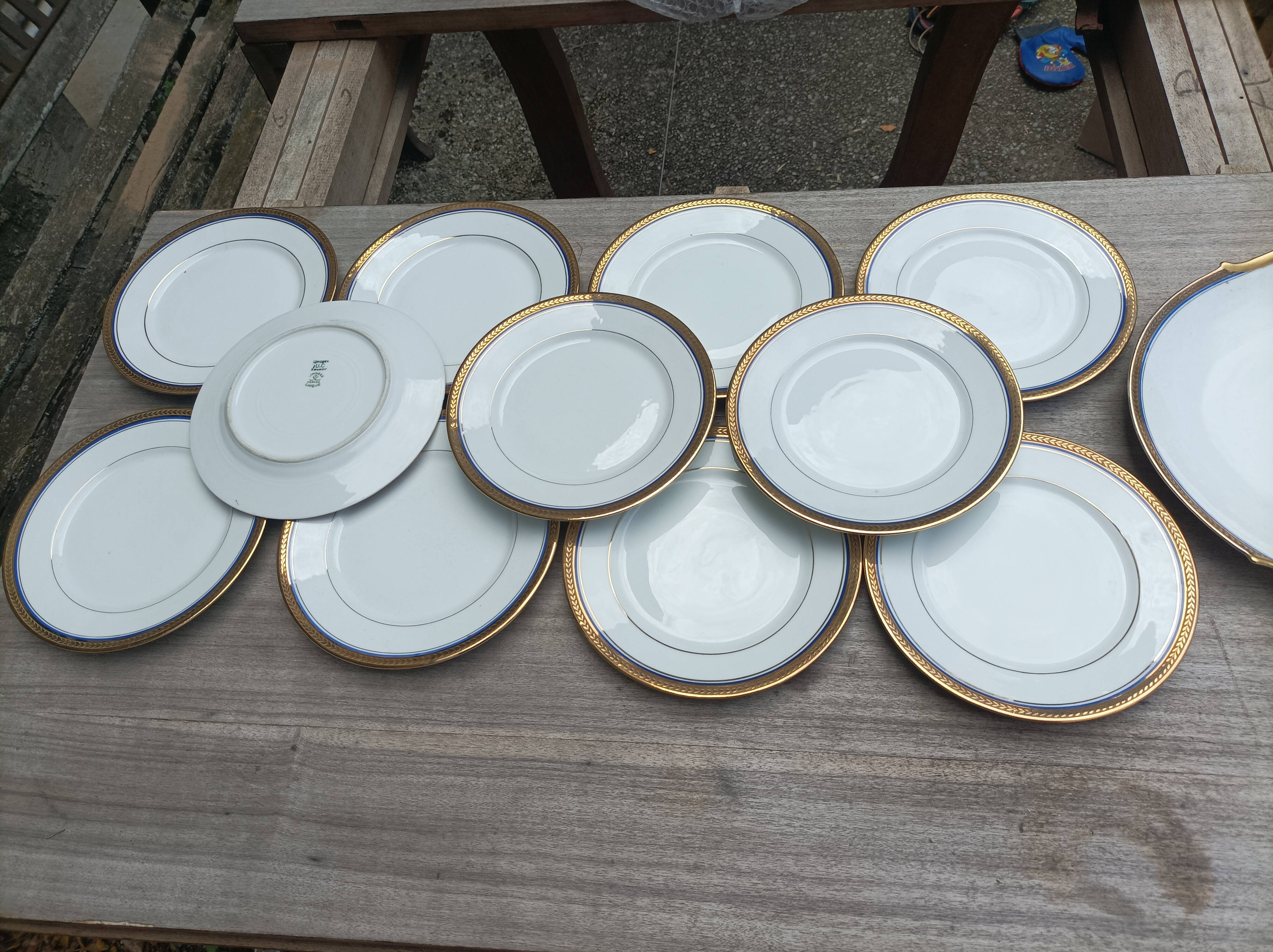 12 piece vintage Bernardaud Limoges dessert set