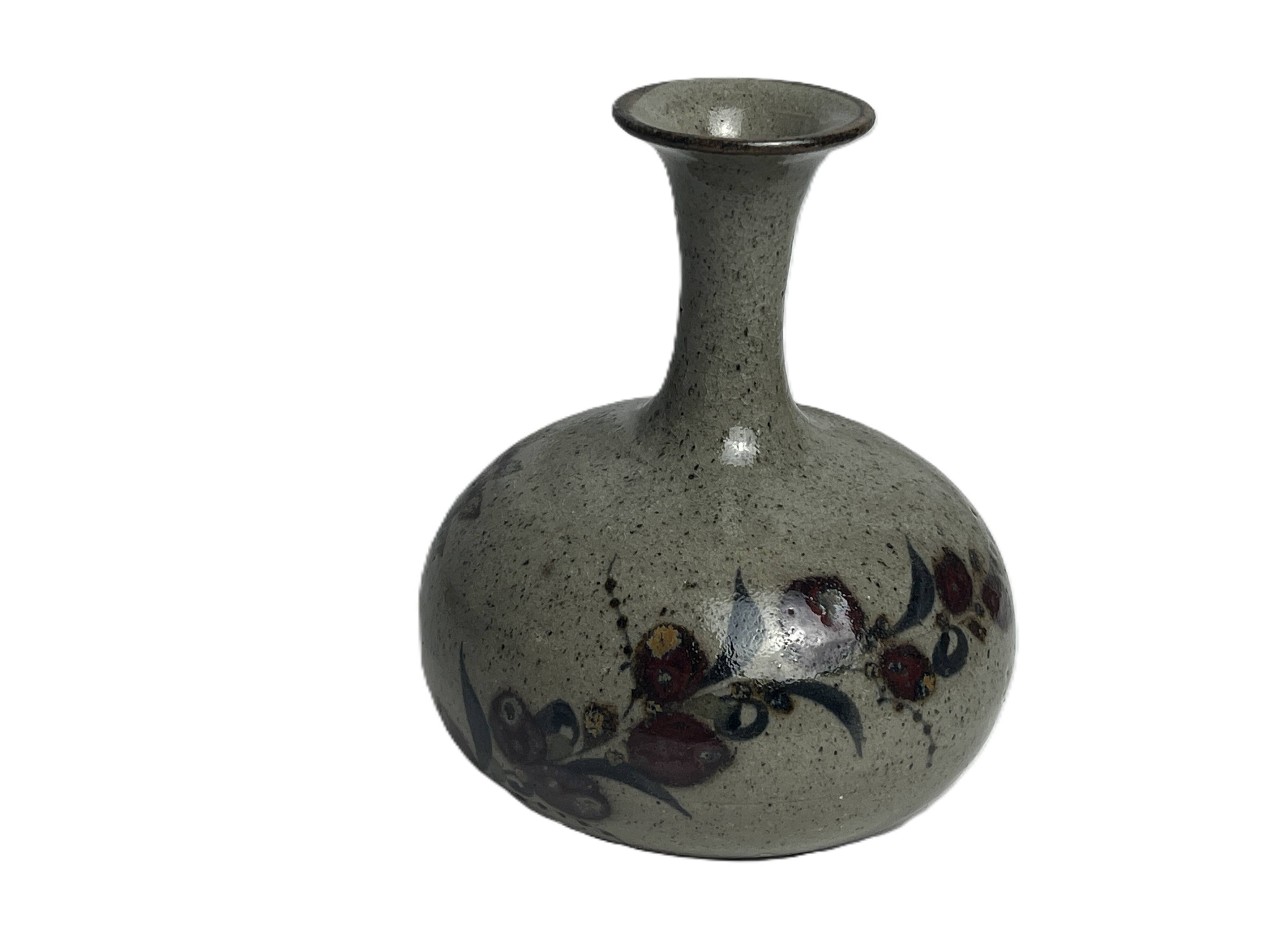 Small Mexican ceramic vase Tonala 20th century