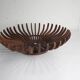 Handcrafted fruit dish 1960 solid wood unique piece