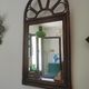 Vintage bamboo and rattan mirror 70, 100x50cm