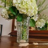 Worked glass vase