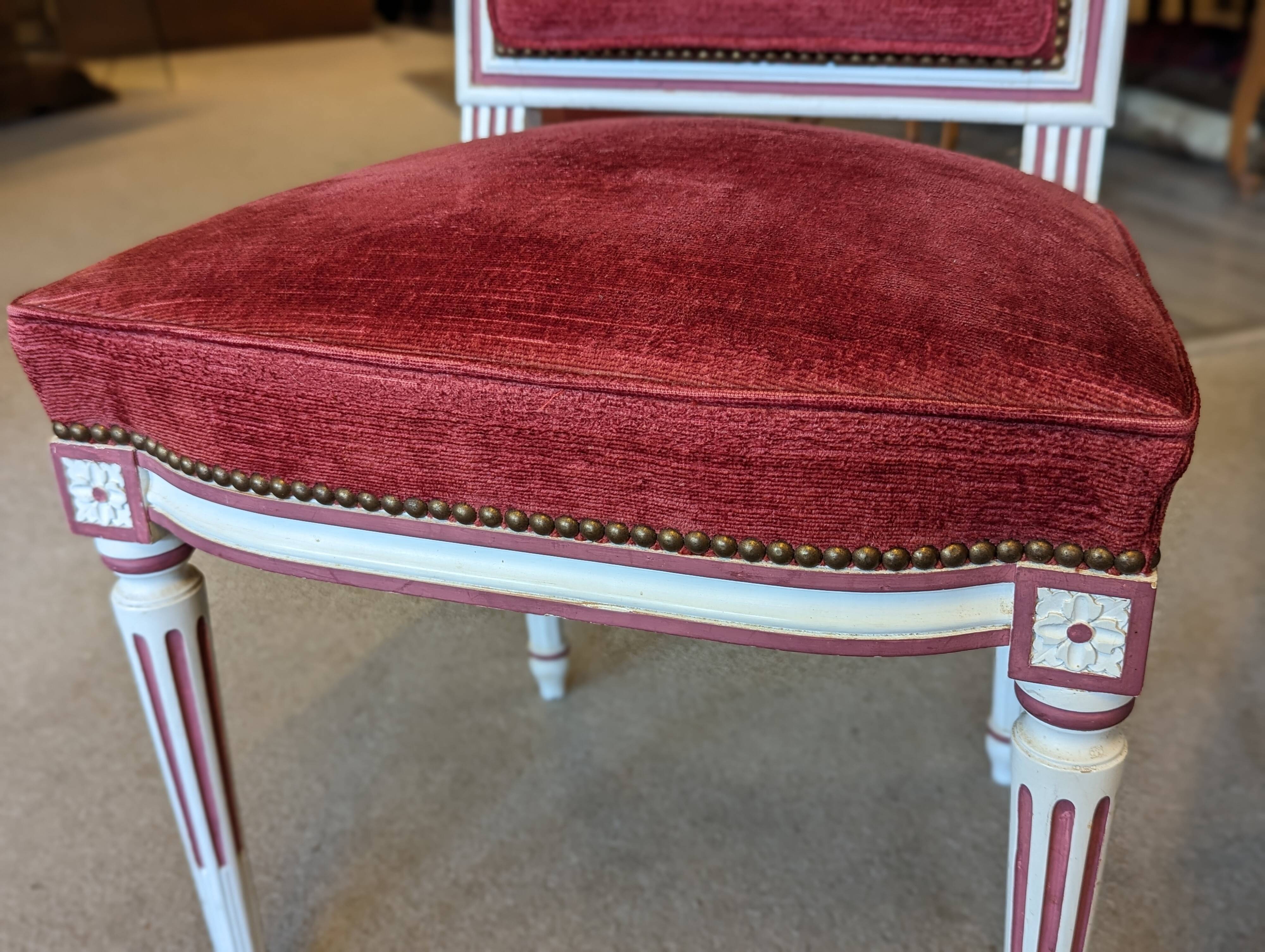 Pair of Louis XVI style chairs