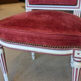 Paire de chaises style louis XVI