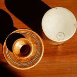 Vintage butter dish in Berry stoneware